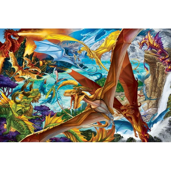 It's a Dragon's World Dreamland Dragon Puzzle | 1000 Piece Jigsaw Puzzle