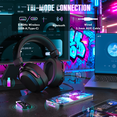 thumbnail image 5 of ATTACK SHARK L30PRO Wireless Gaming Headset,7.1 Surround Sound, 50mm Drivers,20ms Low Latency,Detachable Noise-Canceling Microphone, Aluminum Alloy Frame,Quad-Mode Connectivity, 5 of 10