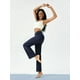 thumbnail image 5 of Pantalones de yoga DLOODA para mujer, pernera ancha y cintura alta, color azul marino, 5 of 6