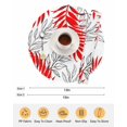 thumbnail image 6 of 15 Inch Round Placemats Set of 4, Red Leaves Non Slip Heat Insulation PP Table Mats, Abstract Modern Geometric Lines Simple Art Washable Place Mats for Kitchen Dining Party Table Decor, 6 of 7