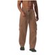 thumbnail image 1 of Pantalones de trabajo para hombre, de color liso, con cordón, cintura elástica y múltiples bolsillos, 1 of 6