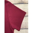 thumbnail image 4 of unik Girl's Uniform Triple Button Collar Shirt Short Sleeve, Burgundy Size 5, 4 of 4