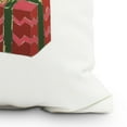 thumbnail image 2 of Nature's Gift 18 Inch Red Holiday Print Decorative Throw Pillow, 2 of 2