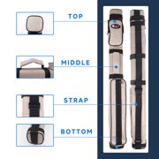 GSE Games & Sports Expert 2x2 Hard Square Billiard Cue Case. Pool Cue Stick Carrying Case, Billiard Pool Cue Accessories (5 Colors Available)