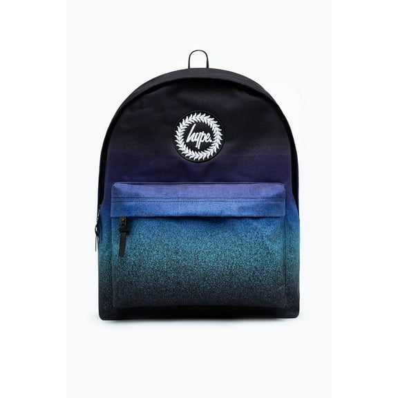 Hype Unisex Blue Speckle Fade Crest Backpack