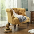 thumbnail image 4 of Katherine Tufted Accent Chair Gold Velvet, 4 of 18