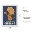thumbnail image 2 of Spumanti Cinzano - Italian Sparkling Wine - Vintage Advertising Poster by Nico Edel c.1938 - Japanese Unryu Rice Paper Art Print (Unframed) 12 x 16 in, 2 of 4