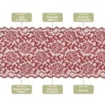 thumbnail image 4 of Uxcell 7 Inch Wide 5 Yard Lace Ribbon Floral Pattern Burgundy Red Lace Trim Ribbon for Sewing Making, and DIY Crafts, 4 of 5