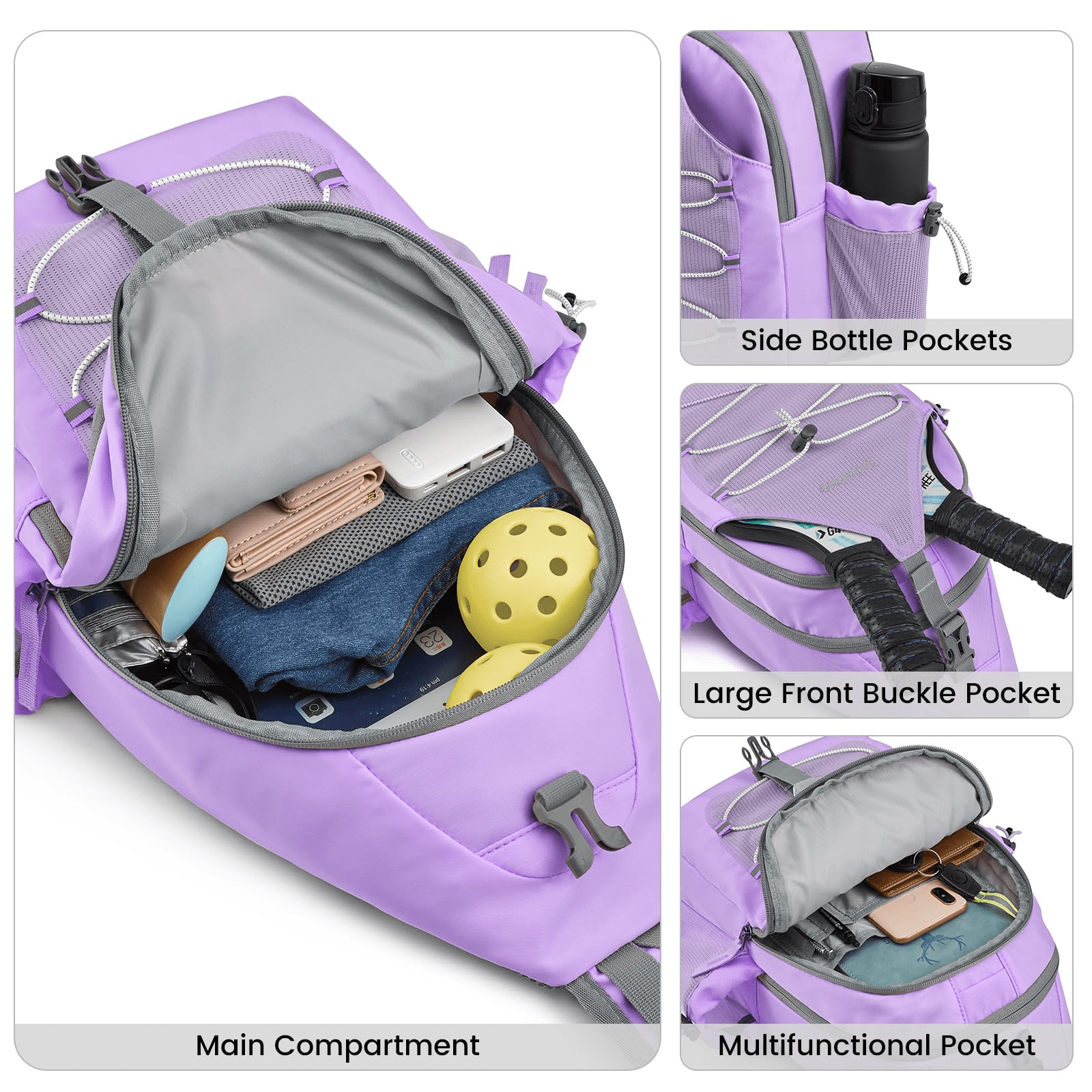 G4Free Pickleball Sling Bag for Women - Lightweight Crossbody Sports Bag