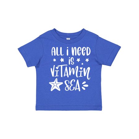 

Inktastic Summer All I Need is Vitamin Sea Starfish Gift Toddler Boy or Toddler Girl T-Shirt