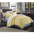 thumbnail image 2 of Chic Home Angevin 7-Piece Color Block Duvet Cover Set, King, Yellow, 2 of 3