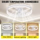 thumbnail image 4 of Ventilador de techo moderno con luz LED circular – Diseño ramas elegante – 7 aspas silenciosas – Motor 15W 500mm – Iluminación y ventilación 2 en 1 – Fácil instalación – Color blanco, 4 of 7