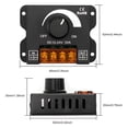 thumbnail image 2 of Langgg DC 12-24V LED 0-100 % Variateur Manuel à Variateur Progressif Lampe Réglage de la Luminosité Alimentation Contrôleur Modulateur Chambre, 2 of 5