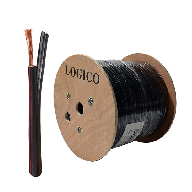 LOGICO 500ft 10 Gauge Outdoor Direct Burial Landscape Lighting Wires Cable 10/2