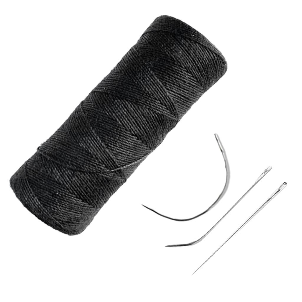 2 PACKS hair extension sew sewing track weaving needle thread