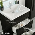 thumbnail image 4 of Eviva Victoria 25" Chest Nut Modern Bathroom Vanity with White Integrated Acrylic Sink, 4 of 7