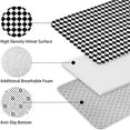 thumbnail image 5 of Black White Diamond Checkered Pattern Bathroom Rugs Sets 3 Piece,Toilet Cover Set,Absorbent Non Slip Bathroom Mats Sets with U-Shaped Contour Rug Toilet Rug Set, 5 of 5