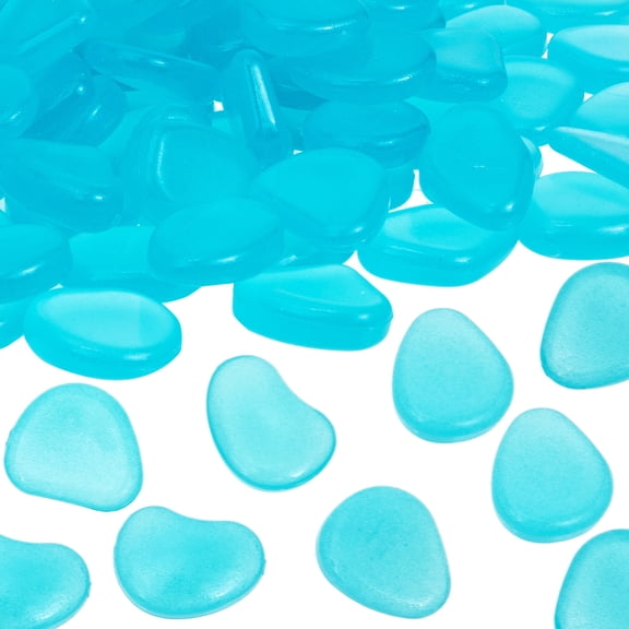DINHEAROM 100 Pcs High Polish Glowing Pebbles for Home Decoration, Fine Craftsmanship, Ideal for Garden, Aquarium, and Crafts