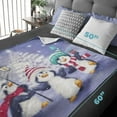 thumbnail image 5 of Christmas Fleece Blanket for Bed, 50"x60" Cute Penguin Fleece Throw Blanket for Kids & Adults - Super Soft Plush Christmas Blanket Throw Plush Blanket for Snow Lovers- Queen Size Blanket, 5 of 5