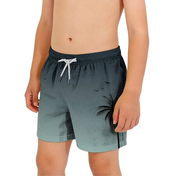 ATOGUTA Boys Swimming Shorts Quick Dry Boys Swim Trunks Bathing Suit Kids Swimwear with Pockets Size 6-15, Multicolor