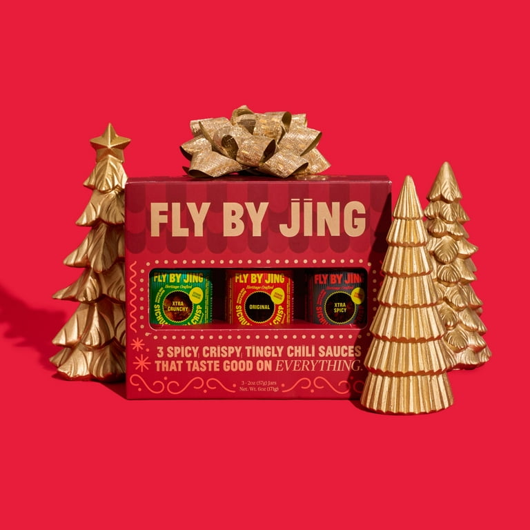 Fly By Jing Chili Crisp Sauce Shorty Triple Threat, Hot Sauce Gift