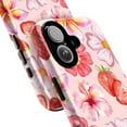 thumbnail image 2 of Strawberries & Tropical Blooms iPhone Case – Pink Floral Aesthetic with Fruit Accents, Sweet Summer Vibes Phone Cover for iPhone 16 15 14 13 12 11 Plus Pro Max Mini, 2 of 6