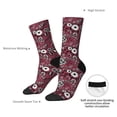 thumbnail image 4 of Balery Daisies Flowers Pattern Crew Socks Unisex– Soft & Breathable Socks for Men & Women, One-Size Fits Most (US 5-11), Comfortable & Durable for Daily Wear, 4 of 6