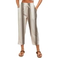 thumbnail image 3 of Women's Boho Palazzo Pants Wide Leg Beach Pants High Waisted Lounge Pants with Pockets, 3 of 7