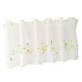 thumbnail image 1 of GUOOL Elegant Embroidered Curtains, Kitchen, Coffee, Privacy, Window Tiers, 3 Colors, Green 30x120cm, 1 of 7