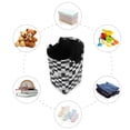 thumbnail image 7 of Yayeee Freestanding Laundry Hamper with Handle Collapsible Large Storage Basket for Clothes, Black and Gray Plaid Pattern, 7 of 7