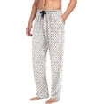 thumbnail image 5 of GZHJMY Lovely Dog Claw Mens Pajama Pants, Comfortable and Soft Men&nbsp;Pajama&nbsp;Bottoms with Pockets and Drawstring, Christmas New Year Birthday Father's Day, 5 of 7