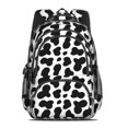 thumbnail image 2 of Cow Print Pattern Backpack for School, Cute School Bag with Adjustable Shoulder Straps and Padded Back, 16.9"x12.6"x5.9", 2 of 5