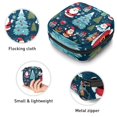 thumbnail image 3 of Christmas Women's Period Storage Bag with Velvet Fabric, Sponge Padding, and Oxford Cloth Material - 4.7x6.6x6.6 in - for Organizing Your Sanitary Pads, 3 of 6
