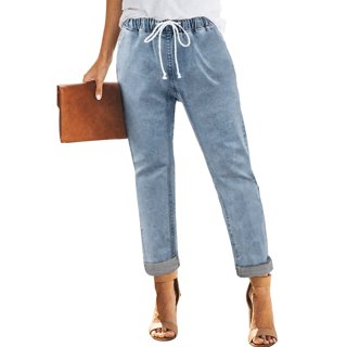 Chic Women's Plus Comfort Collection Elastic Waist Pull On Jean ...