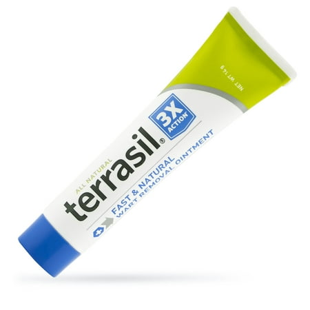 Wart Remover by Terrasil® with All-Natural Activated Minerals® Safely and Gently Removes Warts from Facial and Genital Area Acid-Free Without Burning 3X Action (14gm tube (Best Genital Wart Removal Medicine)