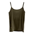 thumbnail image 3 of UPPADA of day deals Racerback Tank Tops for Women Built In Bra Spaghetti Strap Sleeveless Camisole Shirts V Neck Plain Basic Undershirts Sleeveless Tops for Women With Round Neck Clearance, 3 of 6
