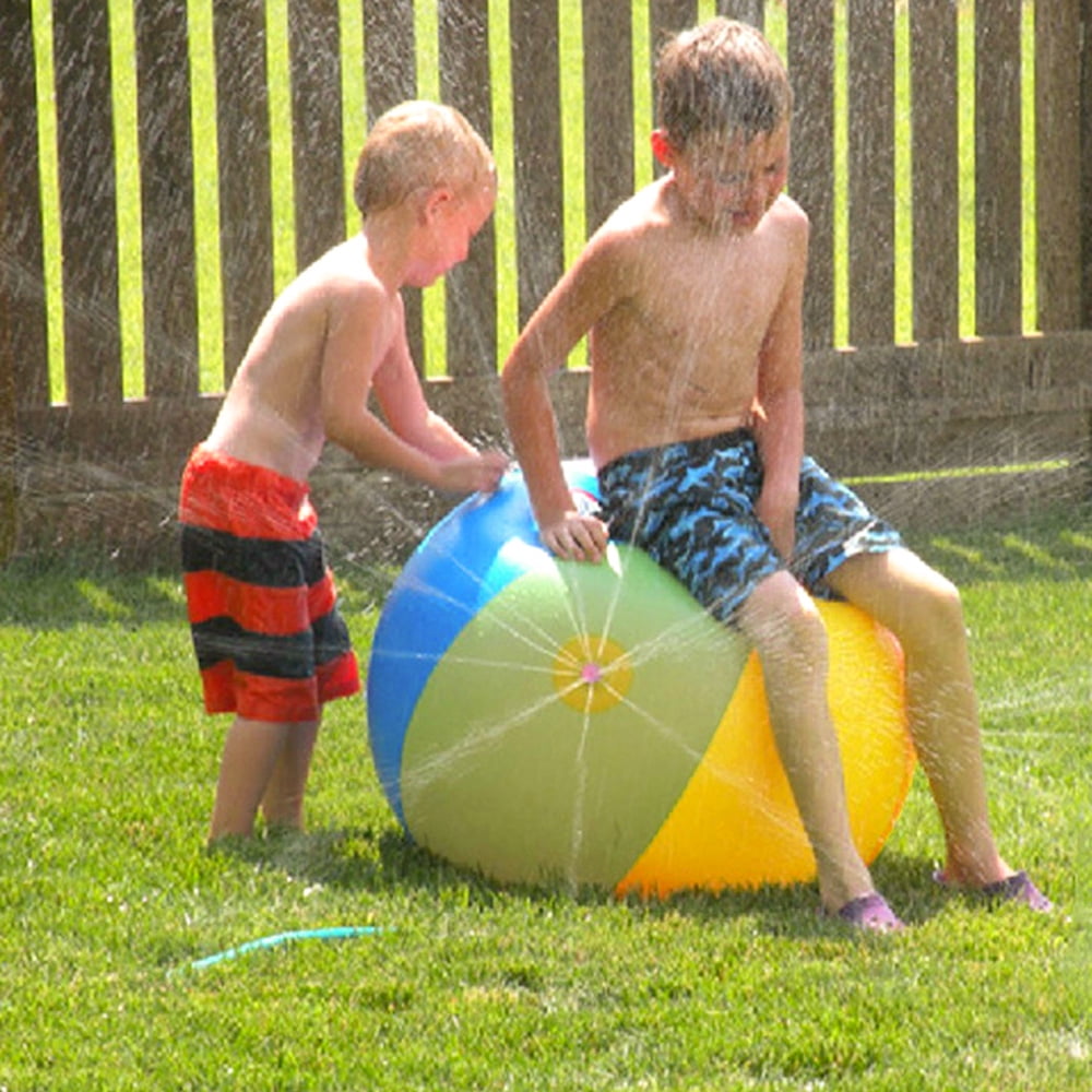 Inflatable Novelty Printed Beach Ball Garden Pool Summer Activity assorted 