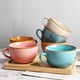 thumbnail image 5 of Tazas grandes para sopa con asa, taza grande de cerámica para café, taza gigante, 5 of 7