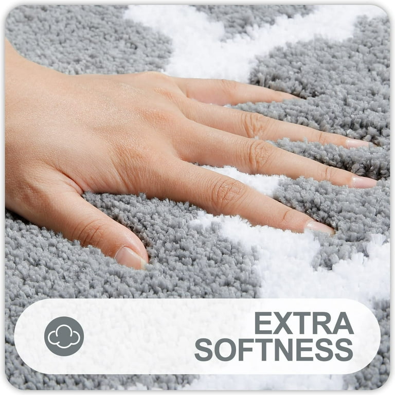 OLANLY Bathroom Rugs 59x20, Extra Soft and Absorbent Microfiber Bath Mat,  Non-Slip, Machine Washable, Quick Dry Shaggy Bath Carpet, Suitable for