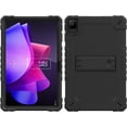 thumbnail image 5 of Fesign Case for TCL NXTPAPER 11 Tablet, Shockproof Case with Stand for TCL NXTPAPER 11 inch 9166G/9466X 2023 Android 13 Tablet, Kids Friendly Rugged Armor Cover with Shoulder Strap (Black+Black), 5 of 9