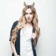 thumbnail image 3 of Glitter Reindeer Antlers Headbands Xmas Hair Band Headpiece Women Deer Hair Hoop Holiday Party Deco, 3 of 5