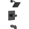 thumbnail image 3 of Faucet Modern  Matte  Shower Faucet  Tub and Shower Trim Kit with Single-Spray Touch-Clean  Shower Head  Matte  (Valve Not Included), 3 of 6