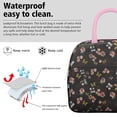 thumbnail image 3 of Lunch Bag Lunch Box for Women Reusable Insulated Lunch Cooler Bags,Large Capacity for Work Travel Picnic,Water-Resistant Pioneer Colorful Floral Lunch Tote Bag Gifts for Woman Mom Pink, 3 of 6