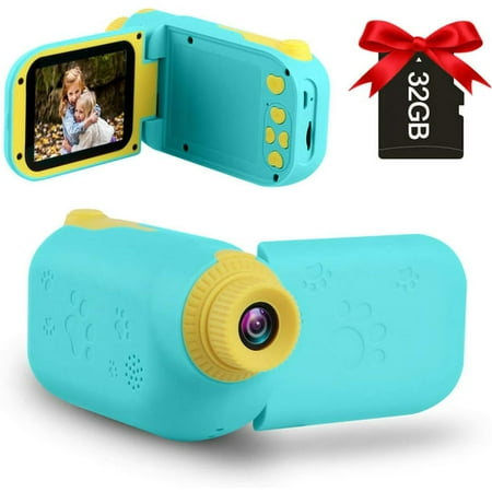 GKTZ Kids Video Camera Camcorder for Boys Girls Birthday Gifts HD Digital Toddler Toys Cameras