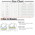 thumbnail image 3 of CFLVAEK Senior Womens Bras Front Closure Wireless Everyday Bra Plus Size Beauty Back Sleep Bras Full Coverage V Neck Bralettes Pink S, 3 of 4