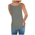 thumbnail image 4 of Xunlbb Tank Top for Women Ladies' Summer Solid Color Zipper V-neck Sexy Sleeveless Tank Top T-shirt Women's Top Sleeveless Tops for Women Under $5 S-2XL, 4 of 6