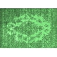 thumbnail image 1 of Ahgly Company Indoor Rectangle Oriental Emerald Green Industrial Area Rugs, 2' x 3', 1 of 4