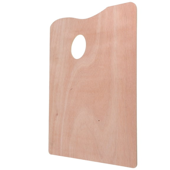 Wooden Paint Palette Wood Painting Palette Color Mixing Paint Tray Palette With Thumb Hole Serving Tray For Oil Watercolor