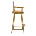 thumbnail image 5 of "30" Director's Chair Honey Oak Frame-Pink Canvas", 5 of 8