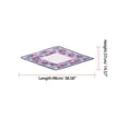 thumbnail image 3 of INSPIRE CHIC Bufanda de Cuello con Pliegues, Lunares, Flores y Rombo Púrpura, 3 of 6